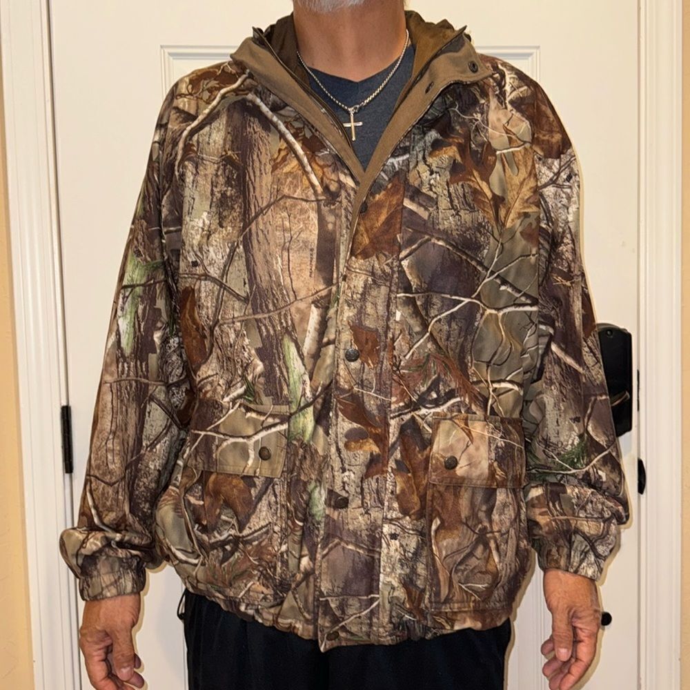 AGO Tri-Mountain Mountaineer Camo 3-season jacket Men’s XL  Realtree Aphd